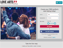 Tablet Screenshot of lovearts.com